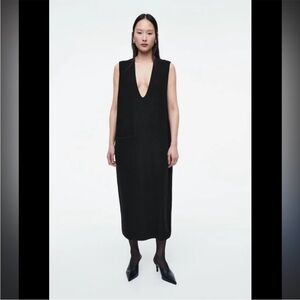 COS Boiled Wool Midi Dress